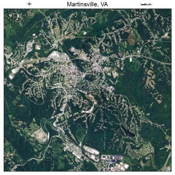 Martinsville, VA air photo map