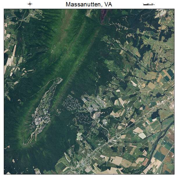 Massanutten, VA air photo map