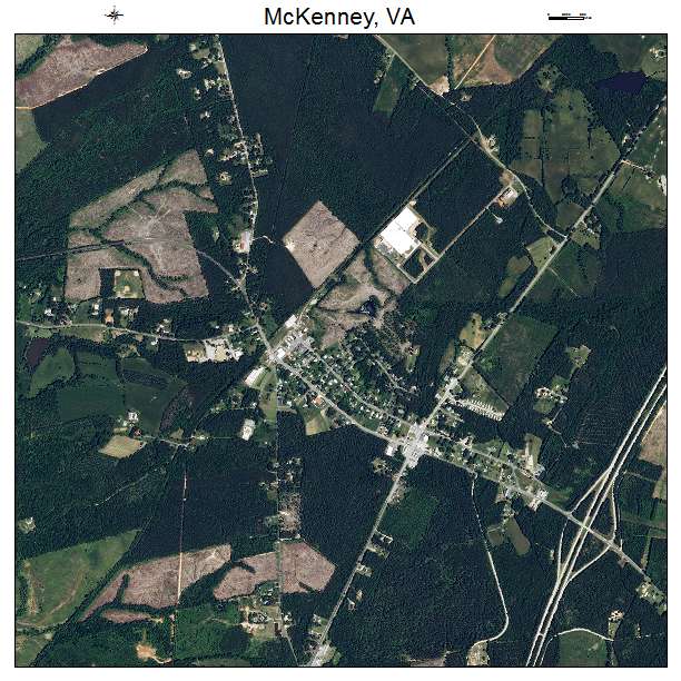 McKenney, VA air photo map