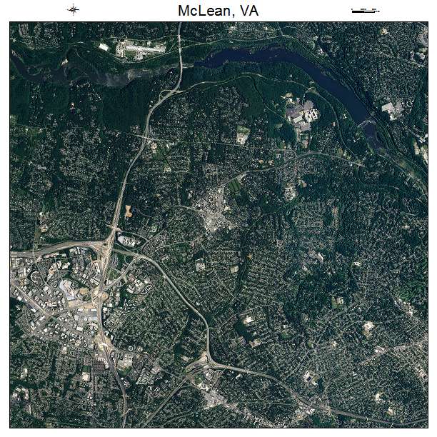 McLean, VA air photo map
