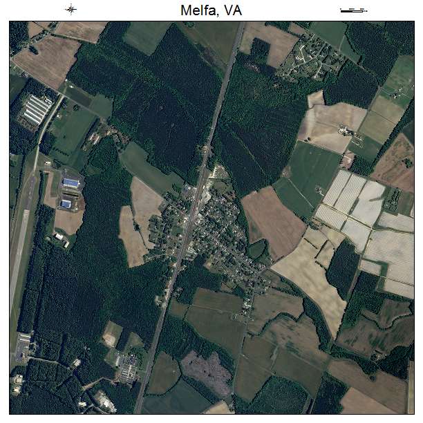 Melfa, VA air photo map