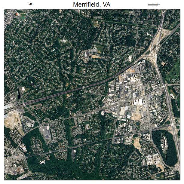 Merrifield, VA air photo map