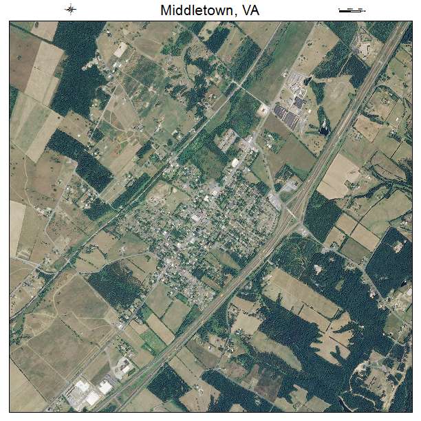 Middletown, VA air photo map