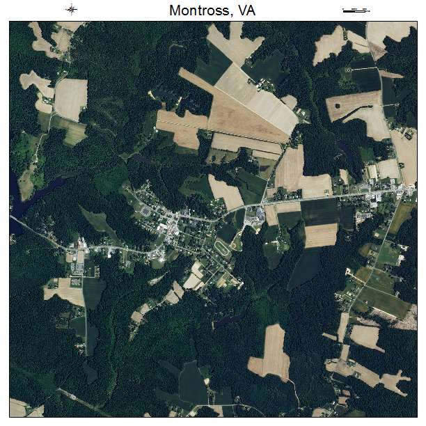 Montross, VA air photo map