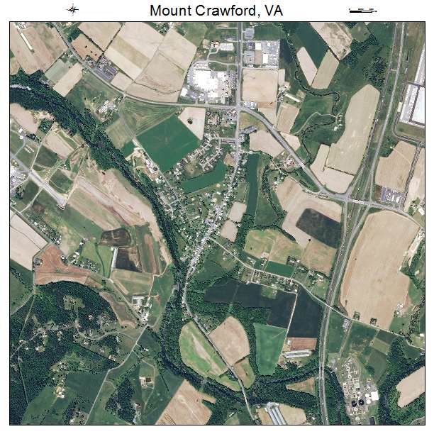 Mount Crawford, VA air photo map