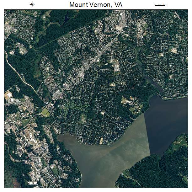 Mount Vernon, VA air photo map