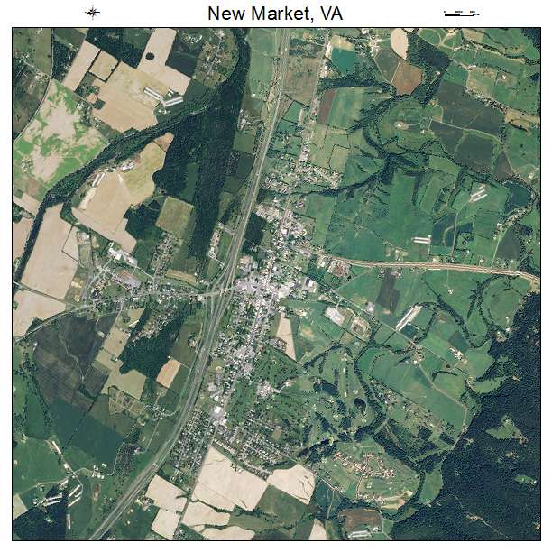 New Market, VA air photo map