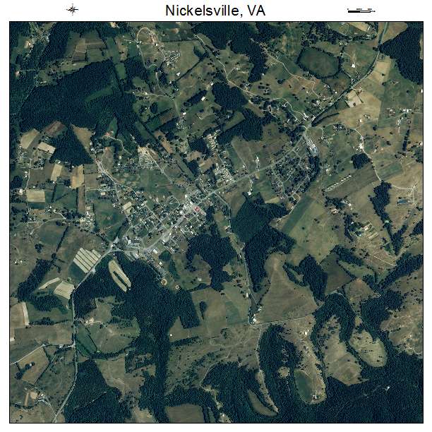 Nickelsville, VA air photo map