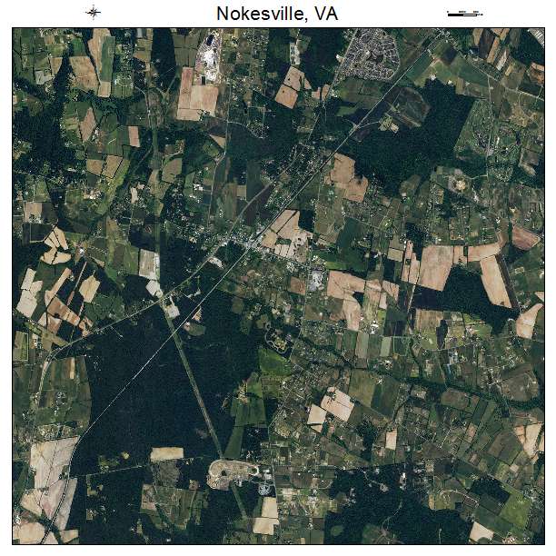 Nokesville, VA air photo map
