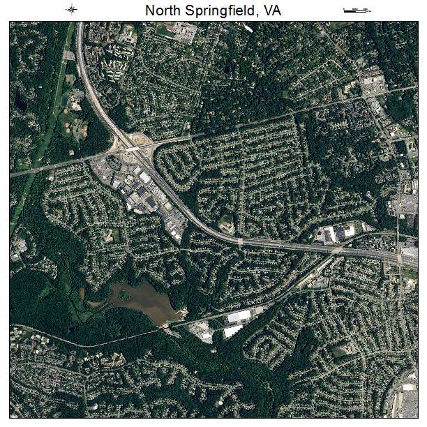 North Springfield, VA air photo map