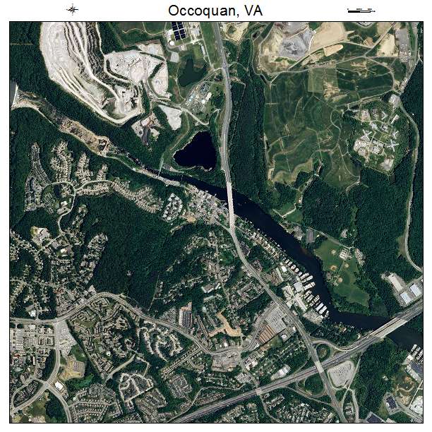 Occoquan, VA air photo map