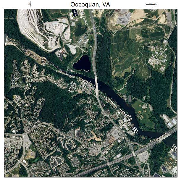 Occoquan, VA air photo map