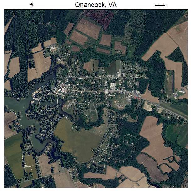 Onancock, VA air photo map