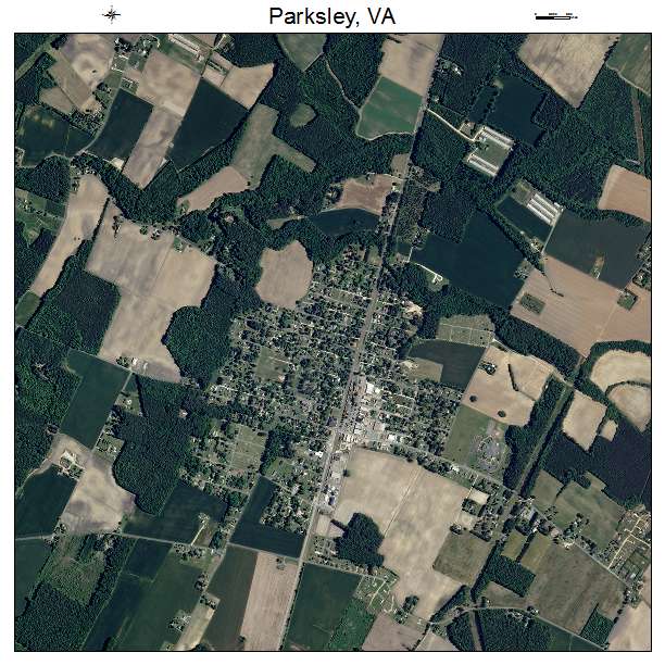 Parksley, VA air photo map