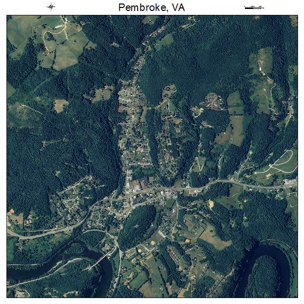 Pembroke, VA air photo map