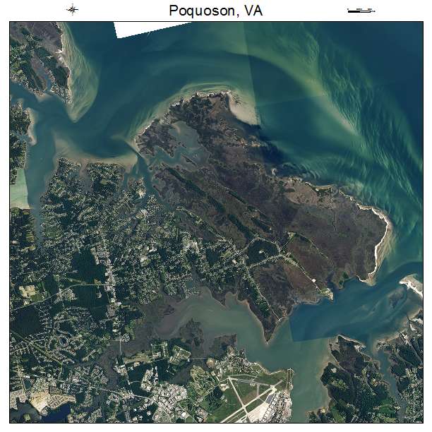 Poquoson, VA air photo map