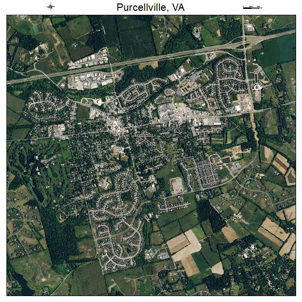 Purcellville, VA air photo map
