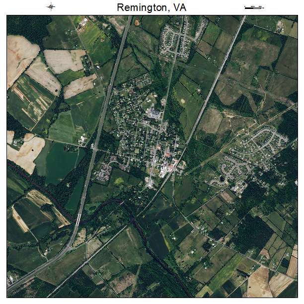 Remington, VA air photo map