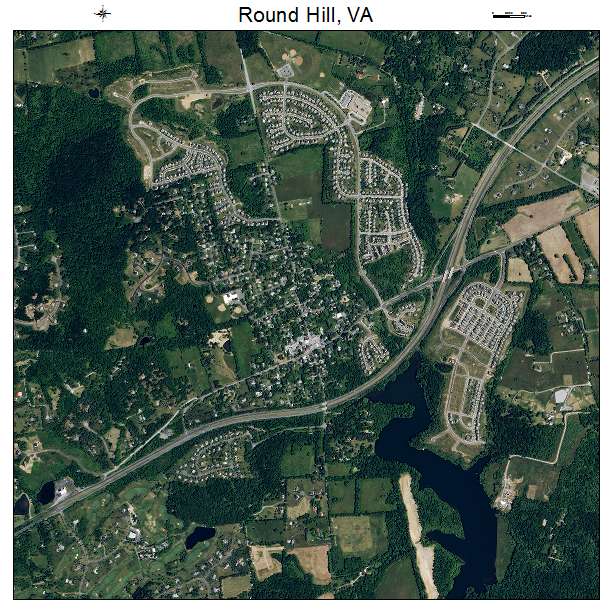 Round Hill, VA air photo map