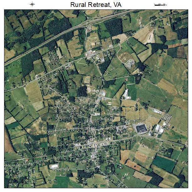 Rural Retreat, VA air photo map