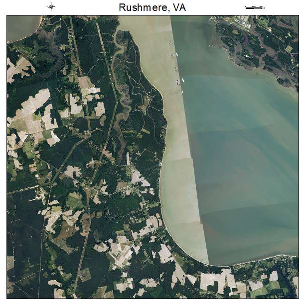 Rushmere, VA air photo map