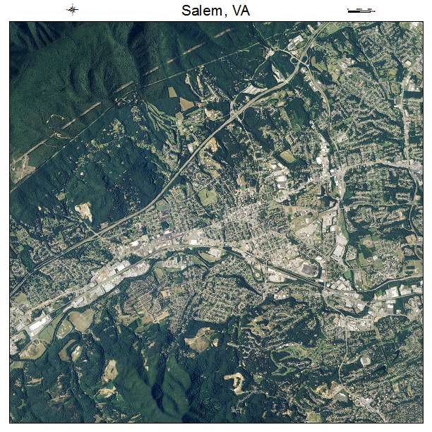 Salem, VA air photo map