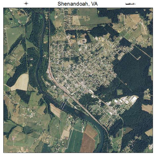 Shenandoah, VA air photo map
