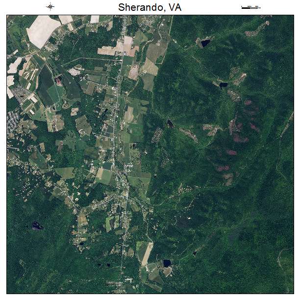 Sherando, VA air photo map