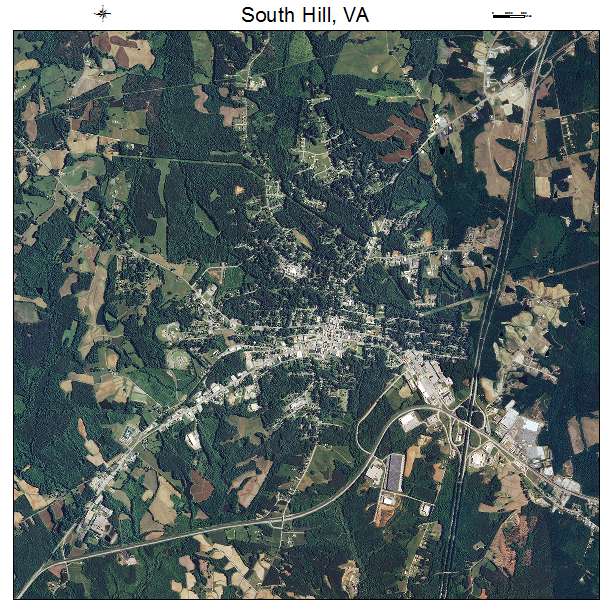 South Hill, VA air photo map