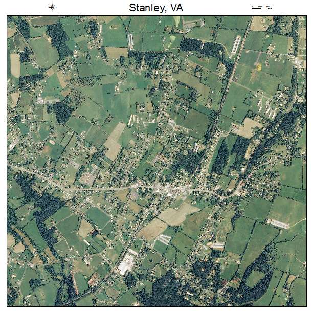 Stanley, VA air photo map