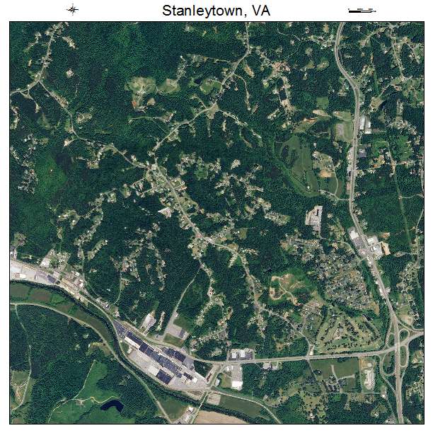 Stanleytown, VA air photo map