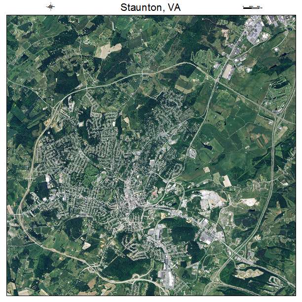 Staunton, VA air photo map