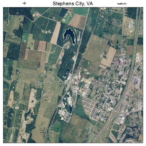 Stephens City, VA air photo map