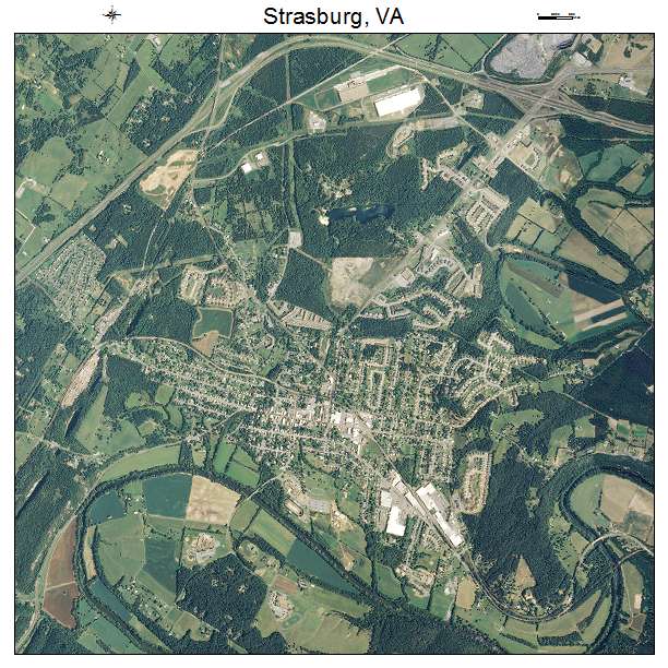 Strasburg, VA air photo map