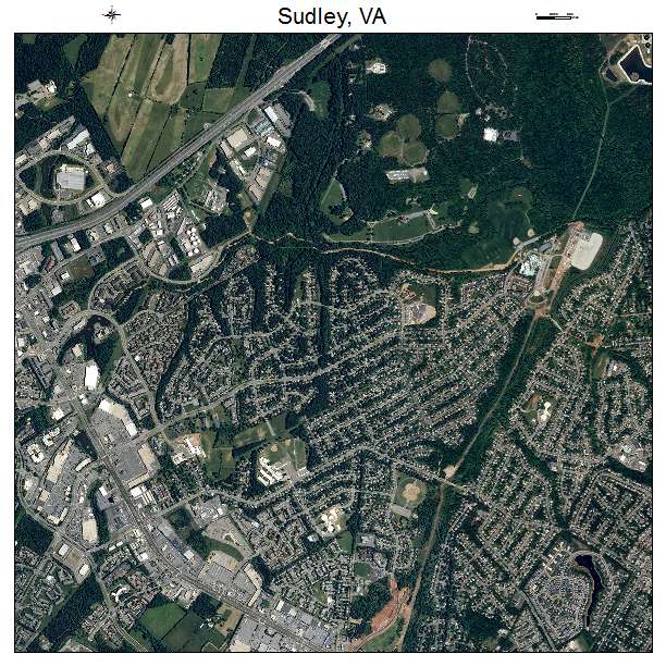 Sudley, VA air photo map