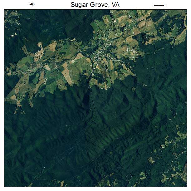Sugar Grove, VA air photo map