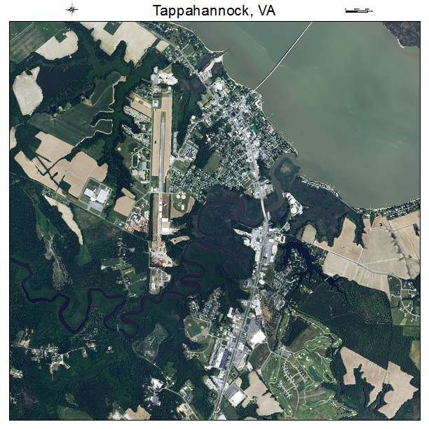 Tappahannock, VA air photo map