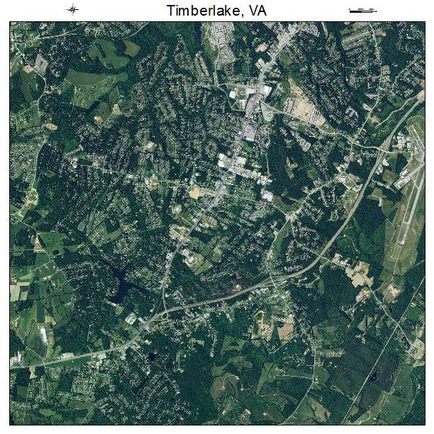 Timberlake, VA air photo map