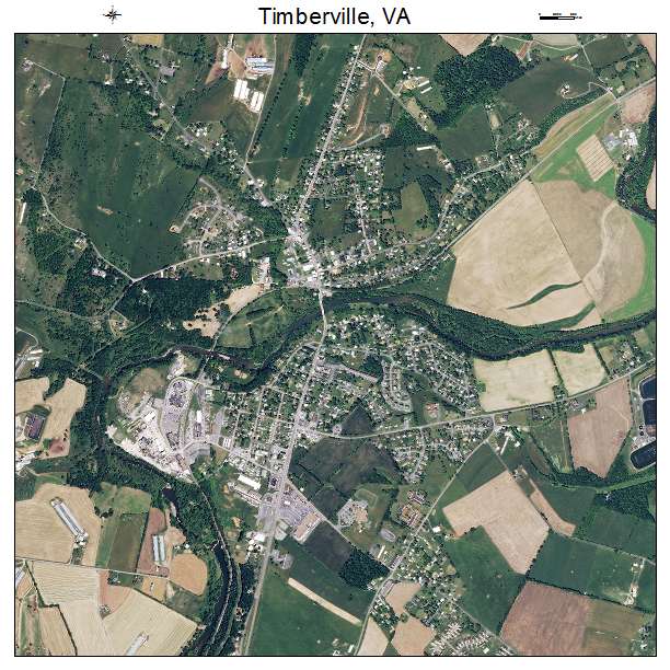 Timberville, VA air photo map