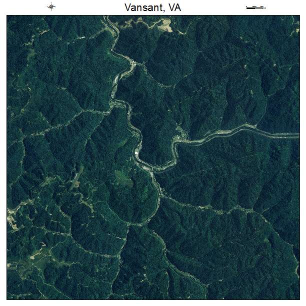 Vansant, VA air photo map