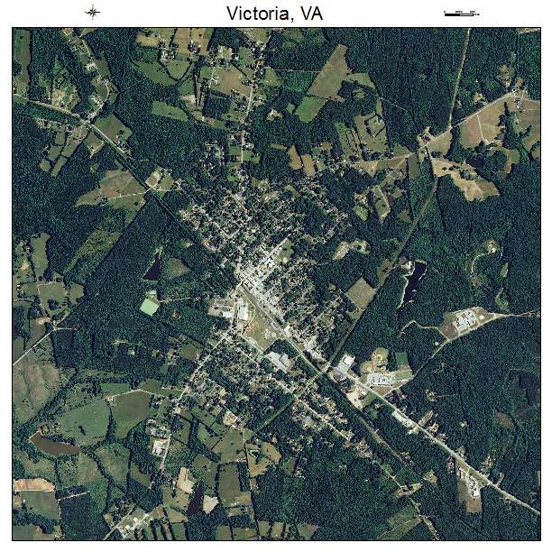 Victoria, VA air photo map
