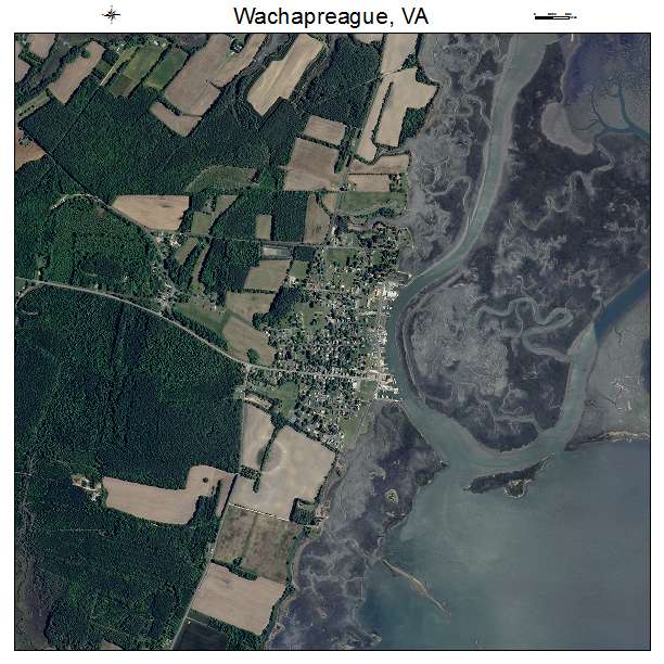 Wachapreague, VA air photo map