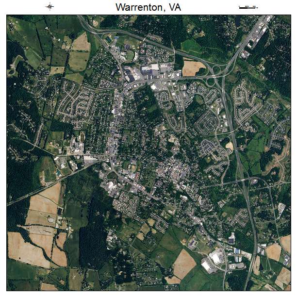 Warrenton, VA air photo map