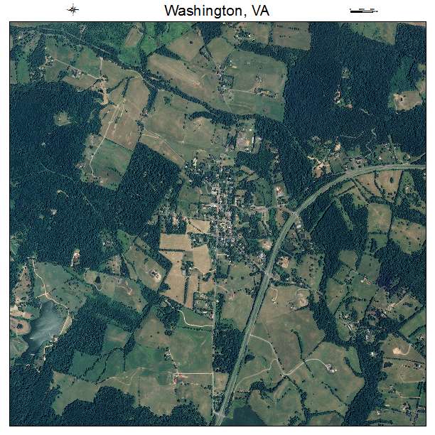 Washington, VA air photo map