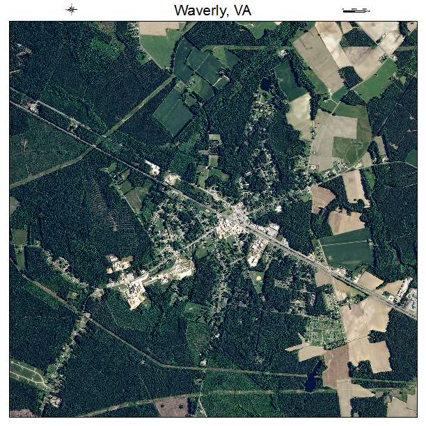 Waverly, VA air photo map