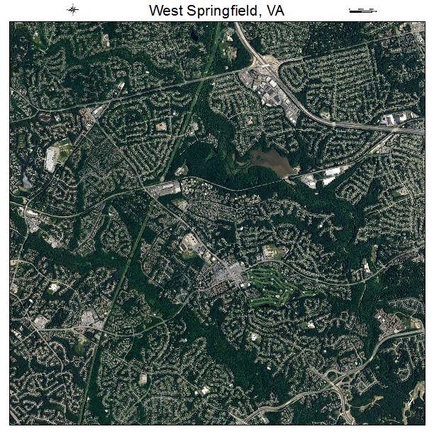 West Springfield, VA air photo map