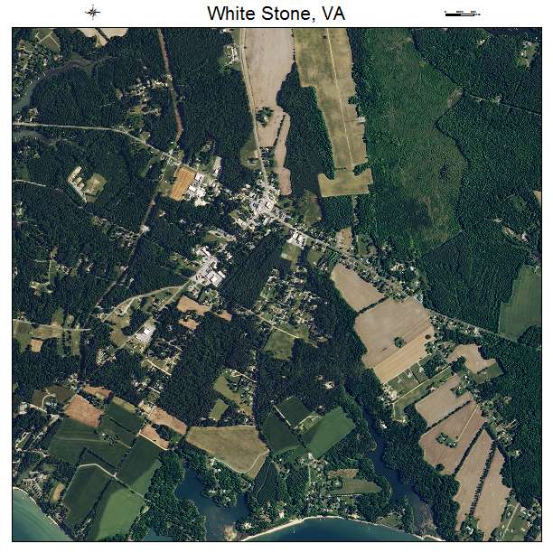 White Stone, VA air photo map