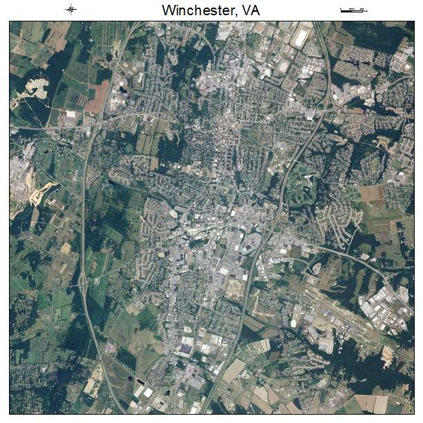Winchester, VA air photo map