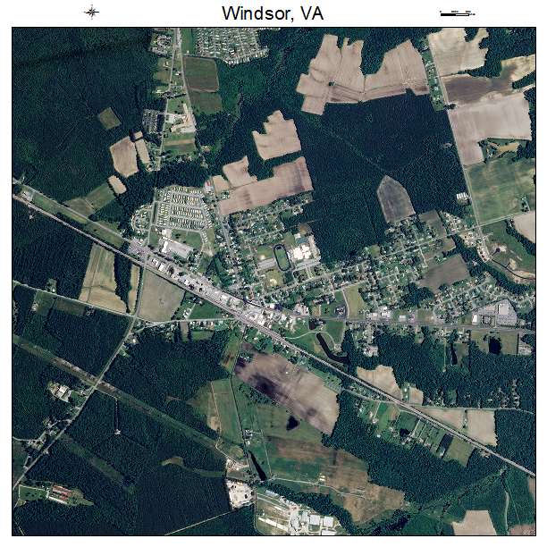 Windsor, VA air photo map