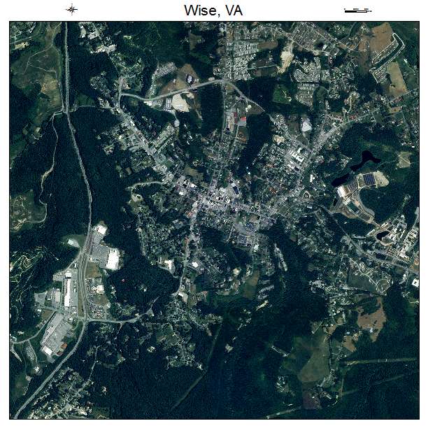 Wise, VA air photo map